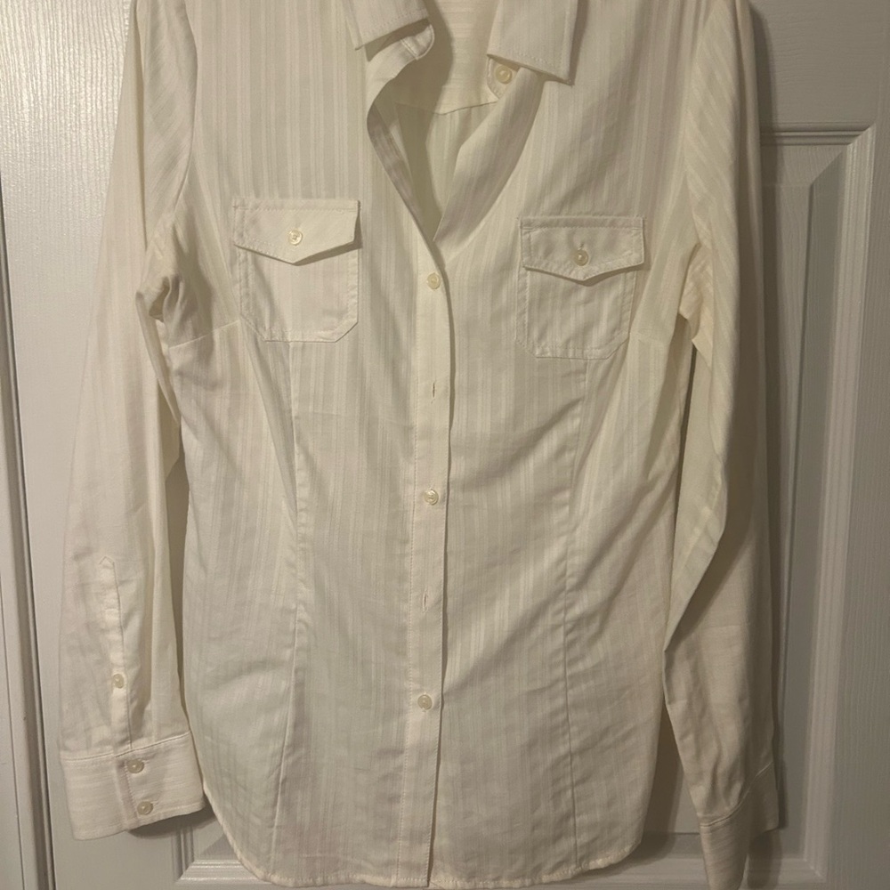 Express White Casual Shirt